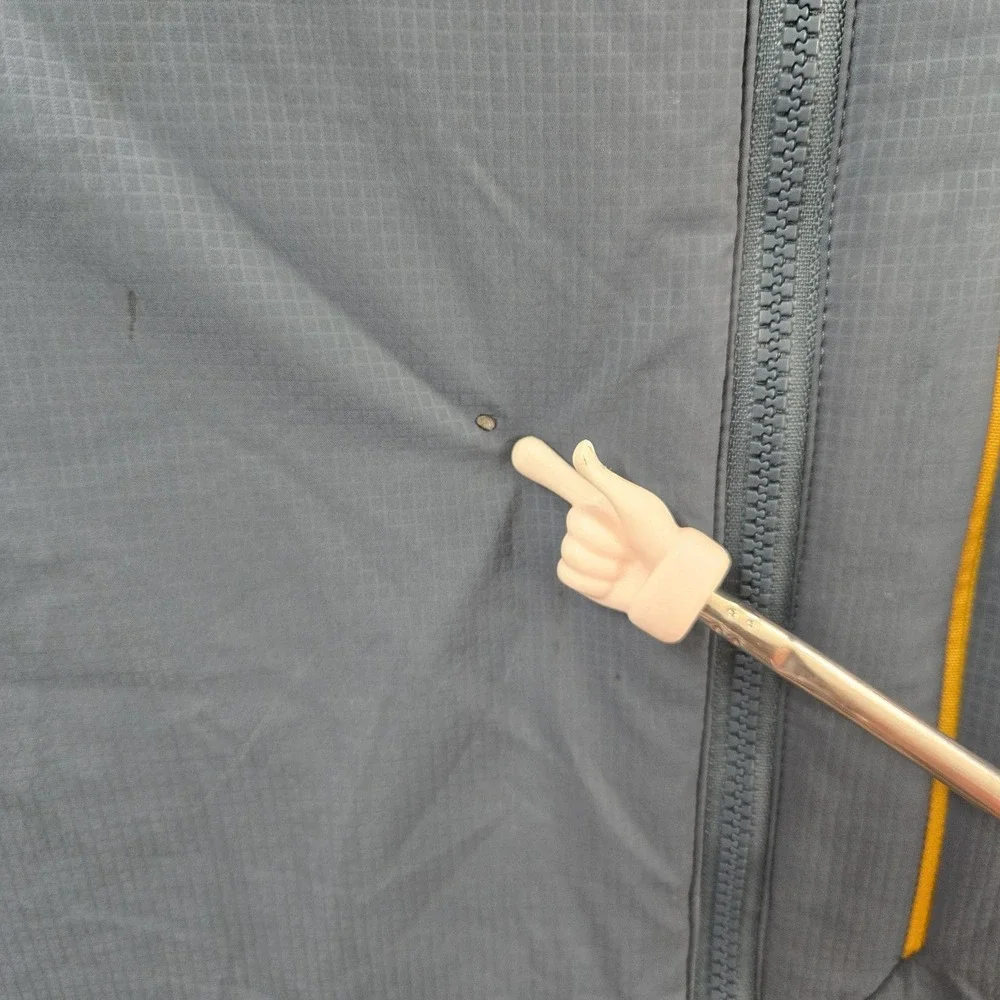 The North Face Men Jacket L/G Gray Nylon Ventrix Ultralight Puffer READ